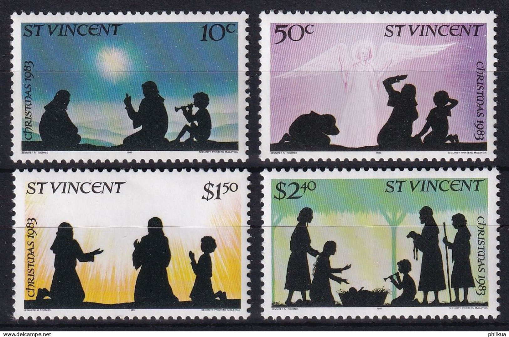 MiNr. 676 - 679 St. Vincent 1983, 15. Nov. Weihnachten - Postfrisch/**/MNH - St.Vincent (1979-...)