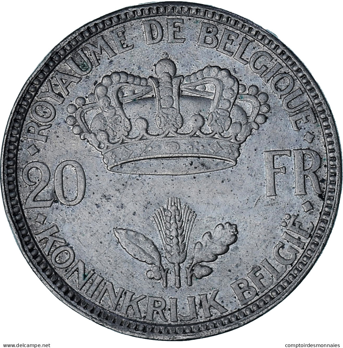 Monnaie, Belgique, Leopold III, 20 Francs, 20 Frank, 1935, Tranche B, TTB - 20 Francs