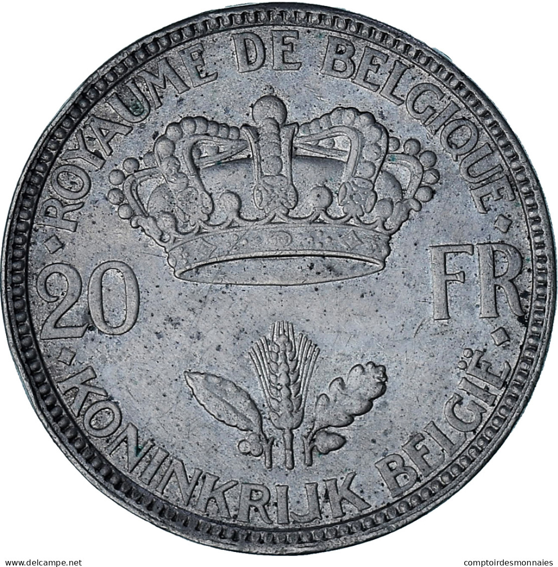 Monnaie, Belgique, Leopold III, 20 Francs, 20 Frank, 1935, Tranche B, TTB - 20 Frank