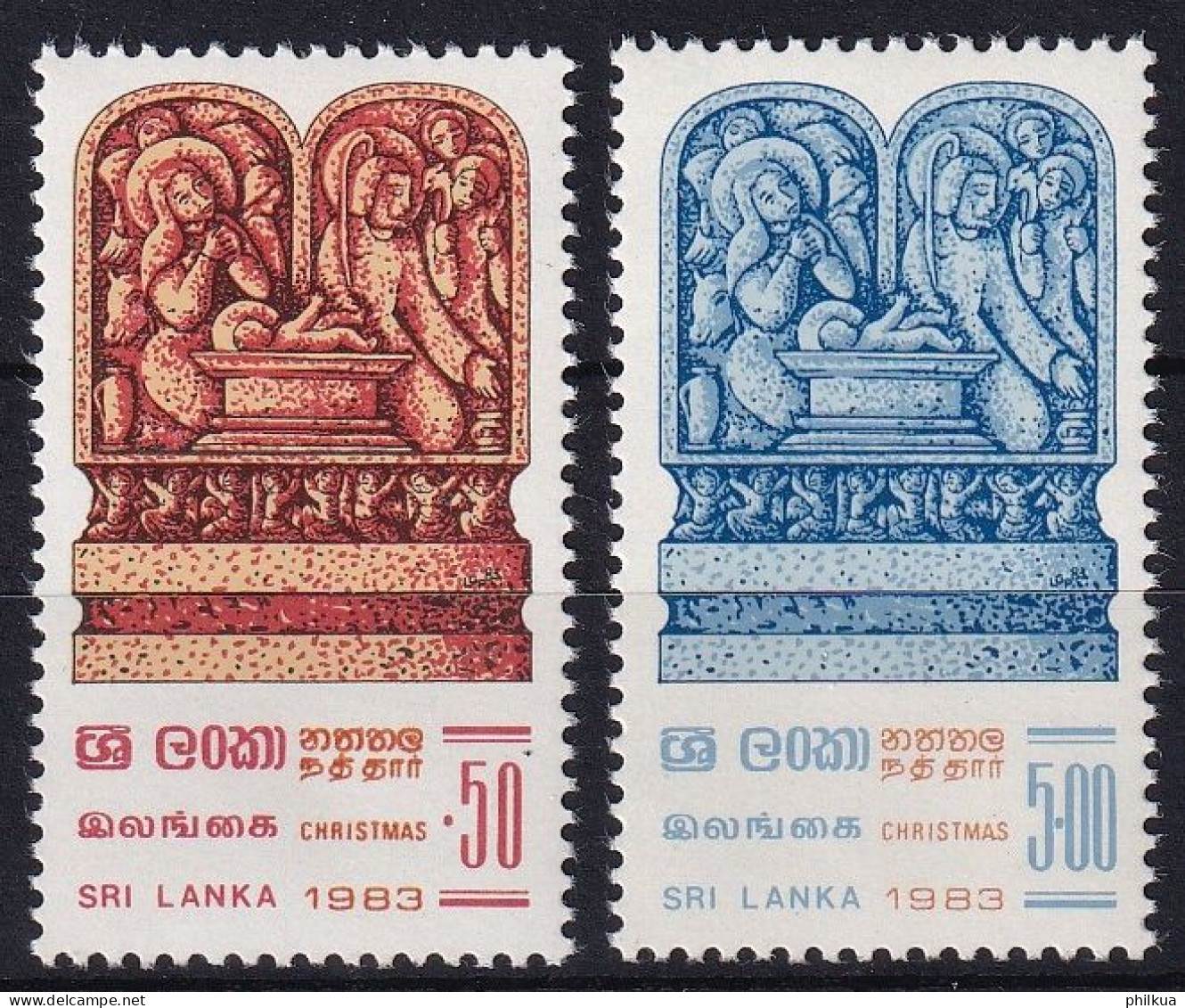 MiNr. 645 - 646 Sri Lanka 1983, 30. Nov. Weihnachten - Postfrisch/**/MNH - Sri Lanka (Ceilán) (1948-...)