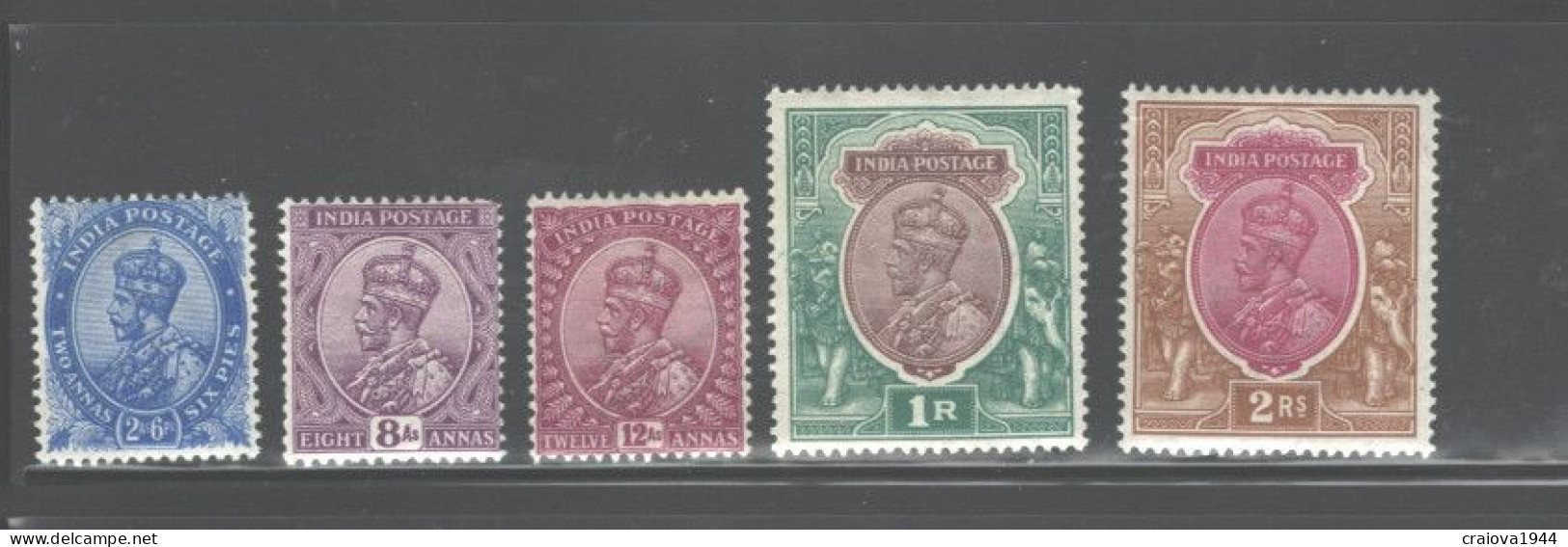 INDIA, 1911 - 1923 "GEORGE V" MH #80 - 94  C.V.=$122.00 - Nuovi