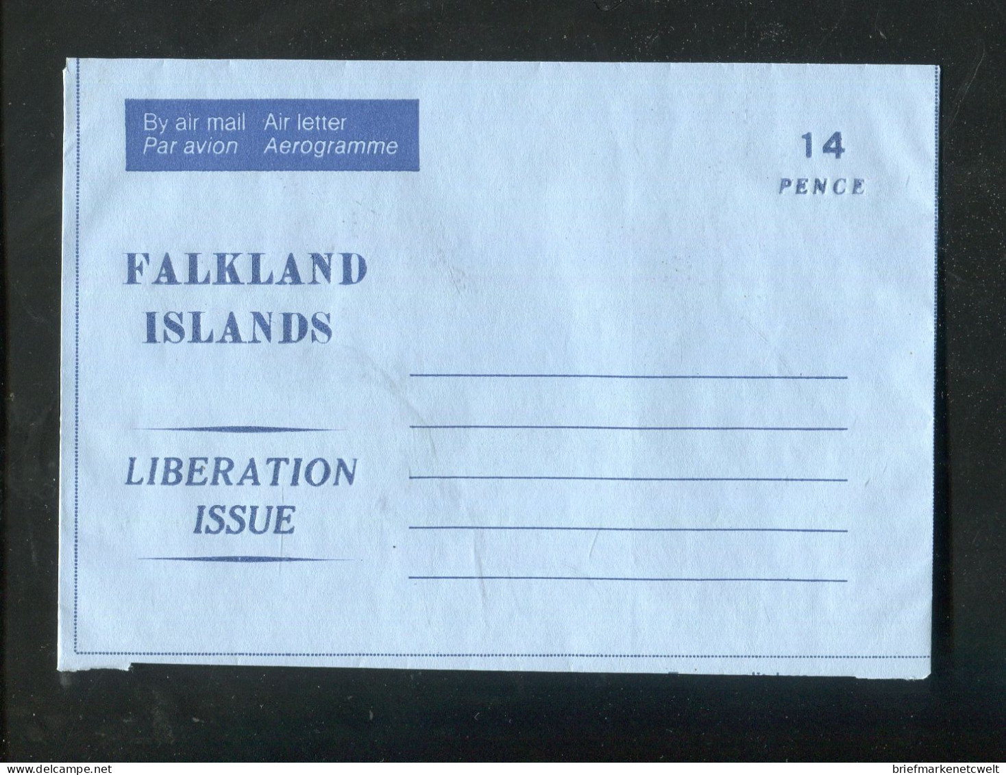 "FALKLANDINSELN" Aerogramm ** (B1015) - Islas Malvinas