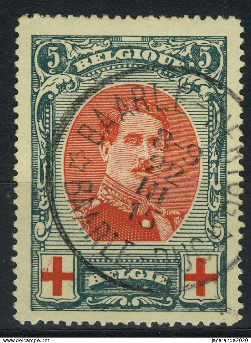 België 132-V3 - Rode Kruis - Croix-Rouge - Rechterepaulet Gedraaid - Torsade - 1901-1930