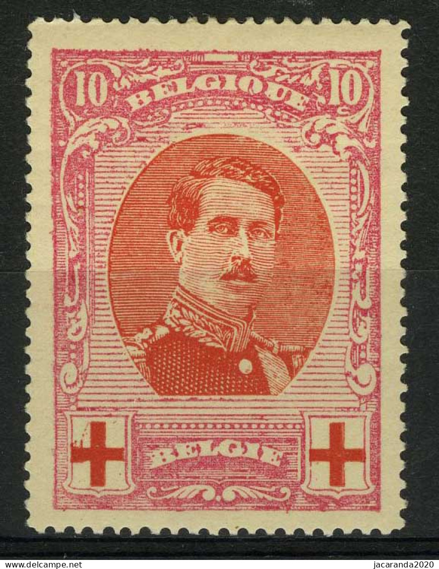 België 133-V2 * - Rode Kruis - Croix-Rouge - Rechterepaulet Gedraaid - Torsade - 1901-1930