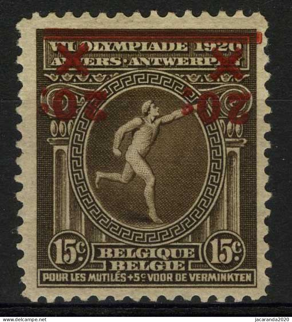 België 186-Cu * - Kopstaande Opdruk - Surcharge Renversée - Zeldzaam - Rare - 1901-1930