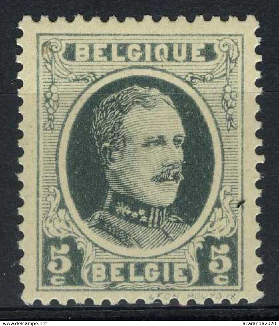 België 193 * - Houyoux - 5c Grijs - Magere Druk - Impression Dépouillé - 1901-1930