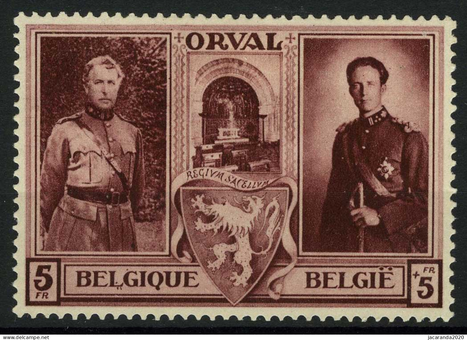 België 518-V1 * - Twee Punten Onder L - Deux Points Sous Le L - 1931-1960