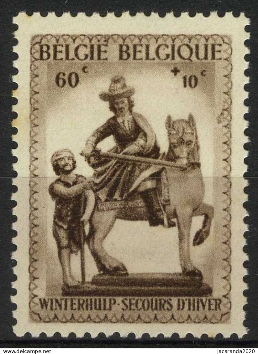 België 586-V ? * - Grote Vlek In Kaderlijn Rechts - Grande Tache Dans Le Cadre Droite - 1931-1960