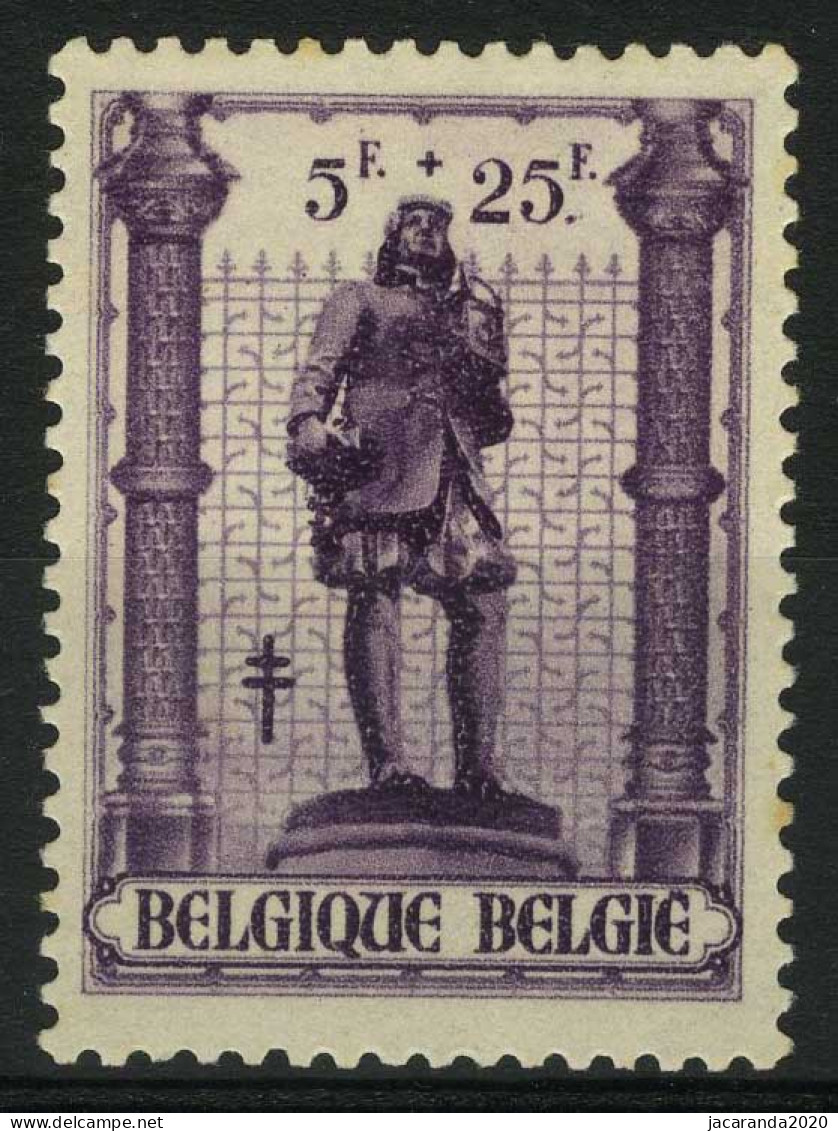 België 622-V1 * - Stip Na Cijfer 25 - Point Aprèsle Chiffre 25 - 1931-1960