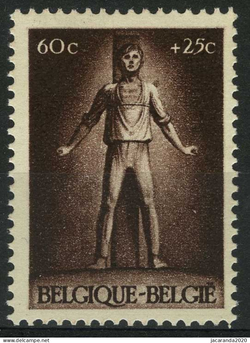 België 703-V2 ** - Kogelgat Boven Schouder - Impact De Balle - Cote: € 11,00 - 1931-1960