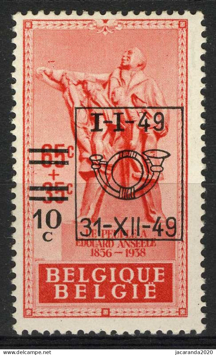 België 803-V2 ** - Lijn Boven Hand - Ligne Sur La Main - Cote: € 18,00 - 1931-1960