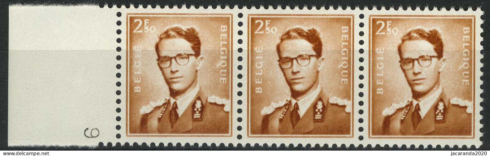 België 1028P3-V1 ** - Koning Boudewijn Met "4 Sterren" - "4 étoiles" - Cote:: € 13,00 - 1931-1960