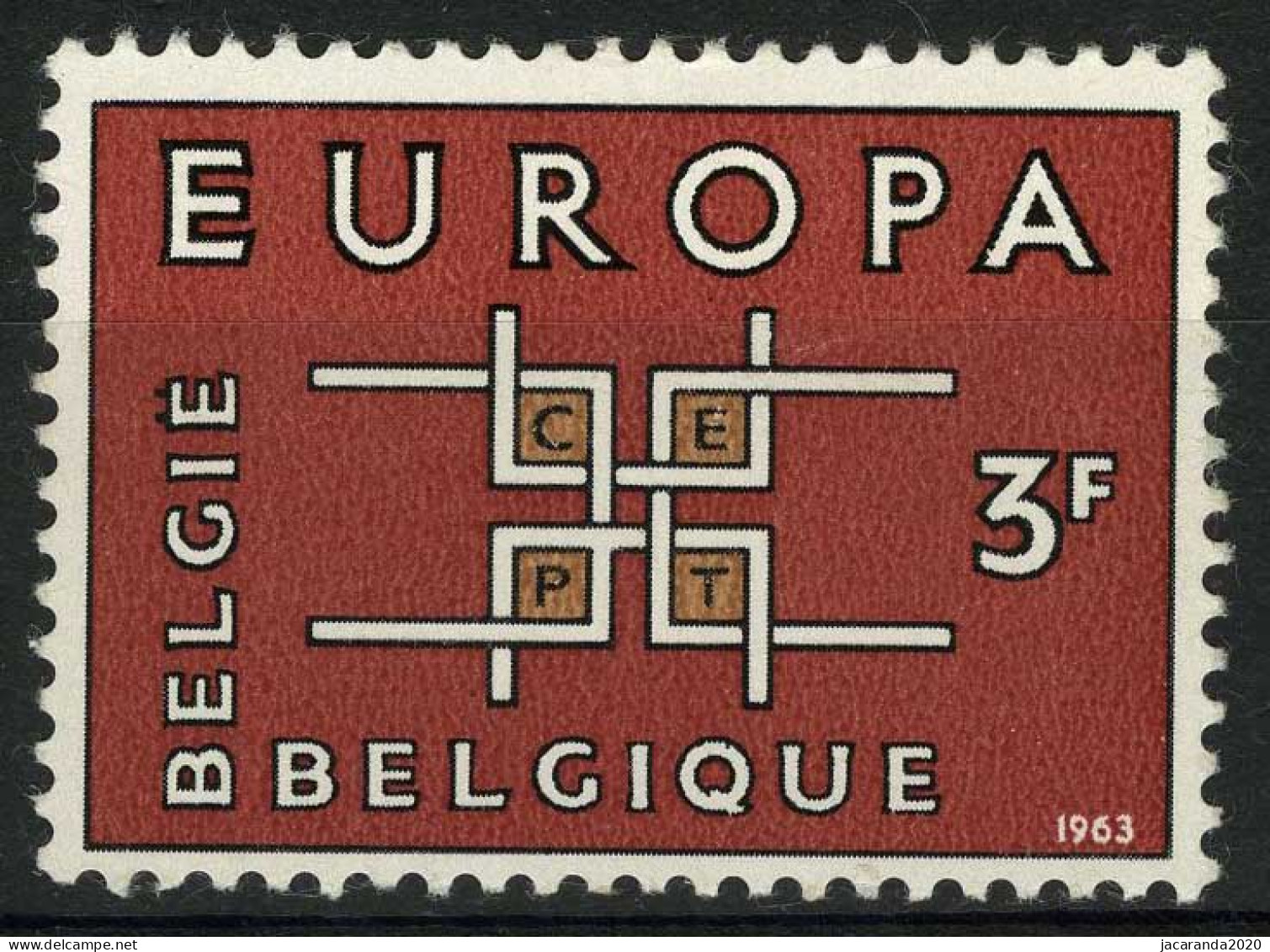 België 1260-V ** - Onderbroken Kader Rond P - Ligne Manquante - Cote: € 27,50 - 1961-1990