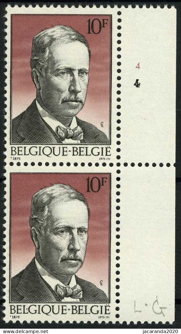 België 1758-Cu ? - Punt Tussen L En G - Point Entre L Et G - 1961-1990