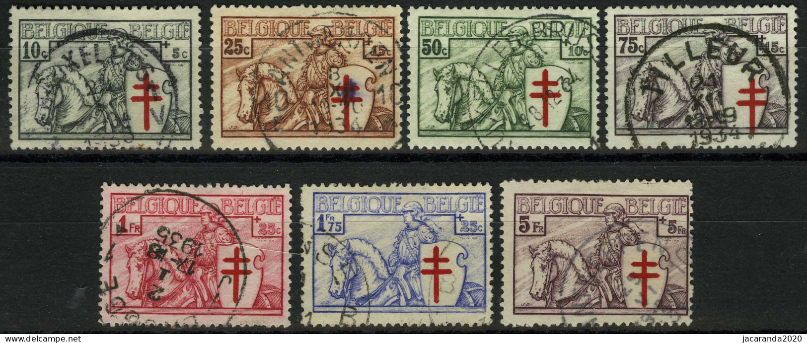 België 394/00 - Tuberculosebestrijding - "Ridder" - "Chevalier" - O - Used - Used Stamps