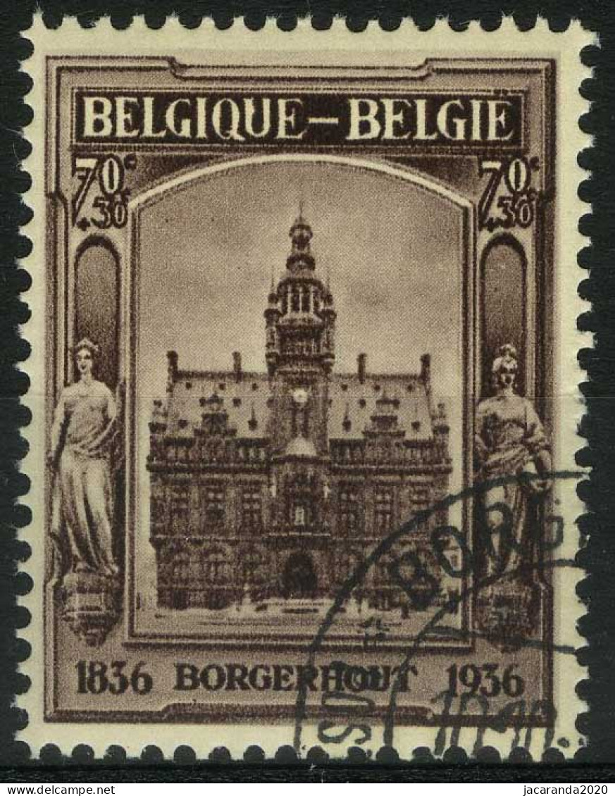 België 436 - Gemeentehuis Borgerhout - Uit BL5 - Hôtel De Ville De Borgerhout - Du BL 5 - Gestempeld - Oblitéré - Used - Usati