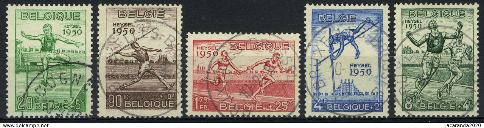 België 827/31 - Atletiek Kampioenschappen - Athlétisme Au Heysel - O - Used - Gebruikt