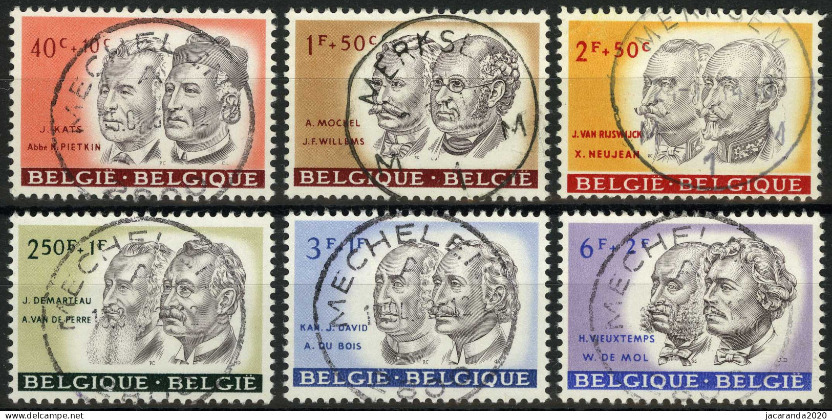 België 1176/81 - Culturele - Personaliteiten - Lodewijk De Raet - Personnalités - O - Used - Gebraucht