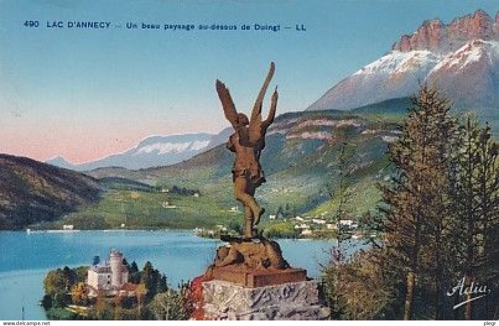 1-74108 01 39 - LAC D'ANNECY - UN BEAU PAYSAGE AU DESSUS DE DUINGT - Duingt