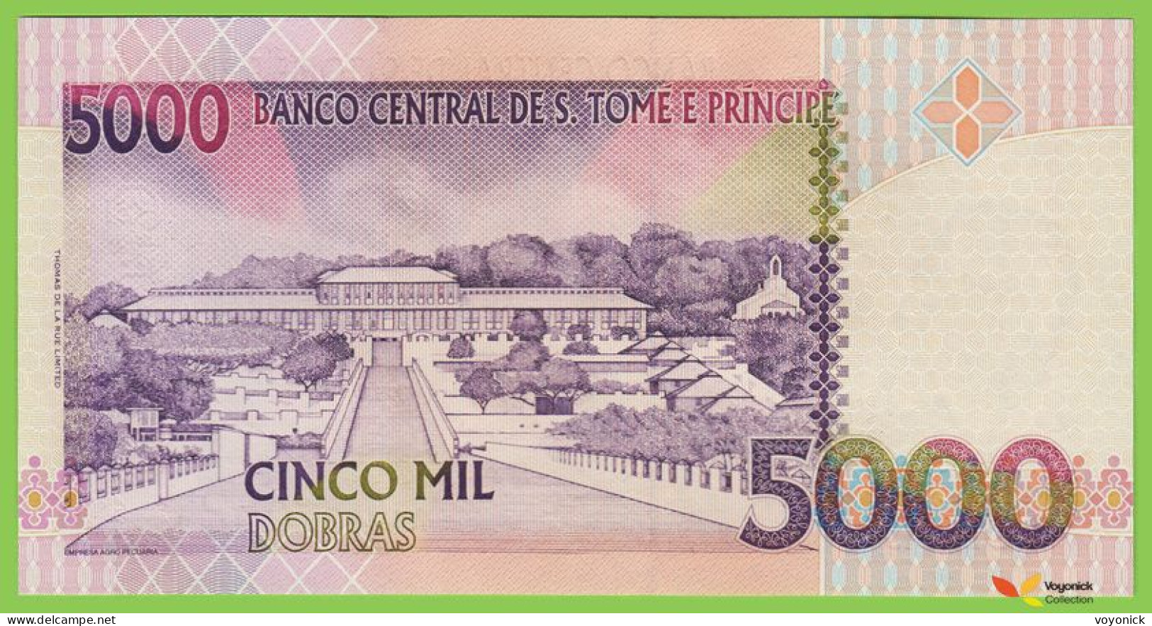 Voyo SAO TOME And PRINCIPE 5000 Dobras 1996 P65a B303a AA UNC - Sao Tome En Principe