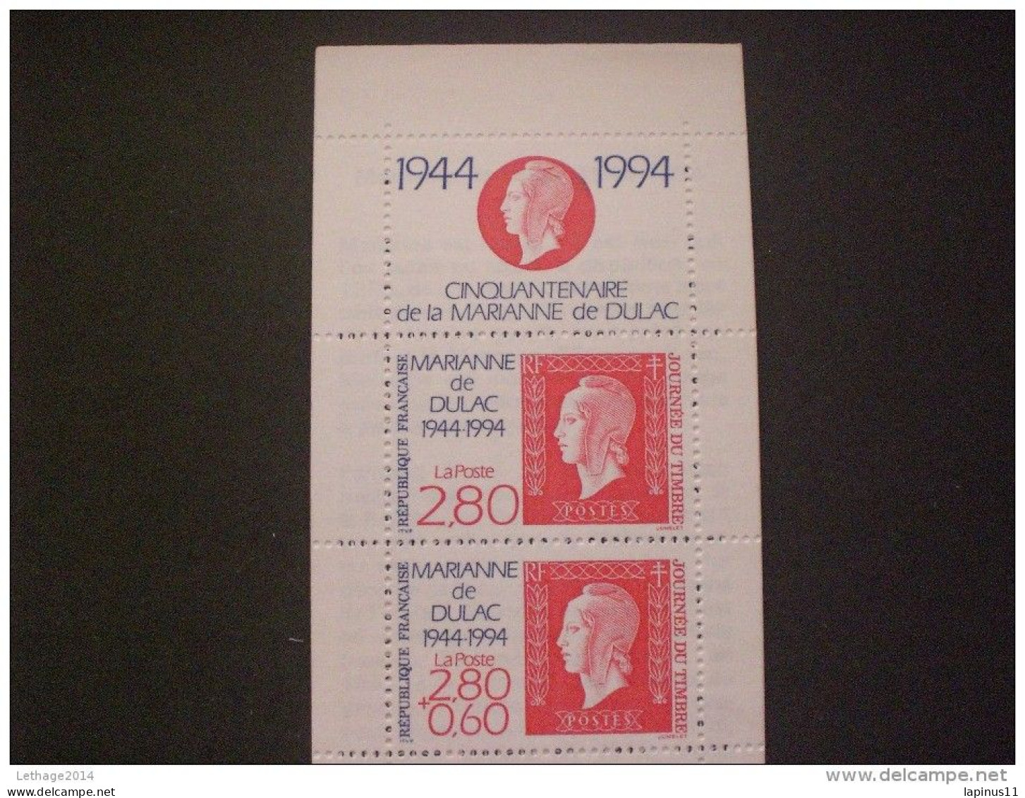 STAMPS FRANCE CARNETS 1994 Stamp Day - Giornata Del Francobolli