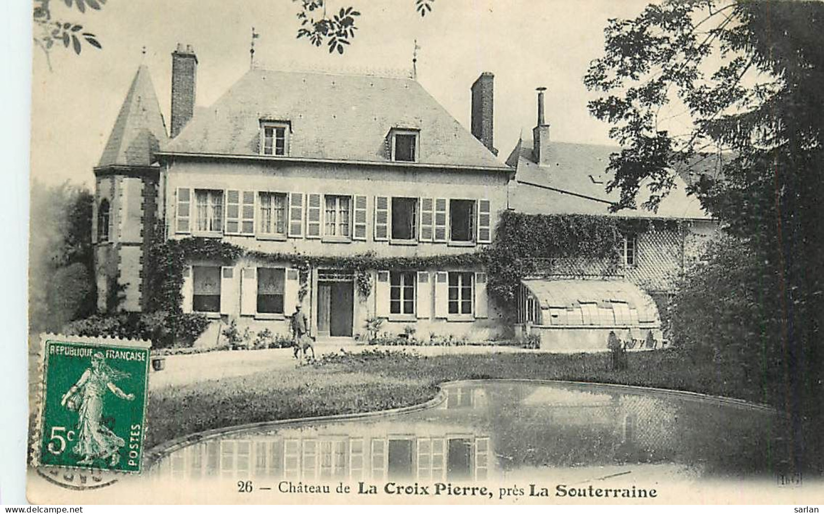 23 , LA SOUTERRAINE , Chateau De La Croix Pierre , * 445 34 - La Souterraine