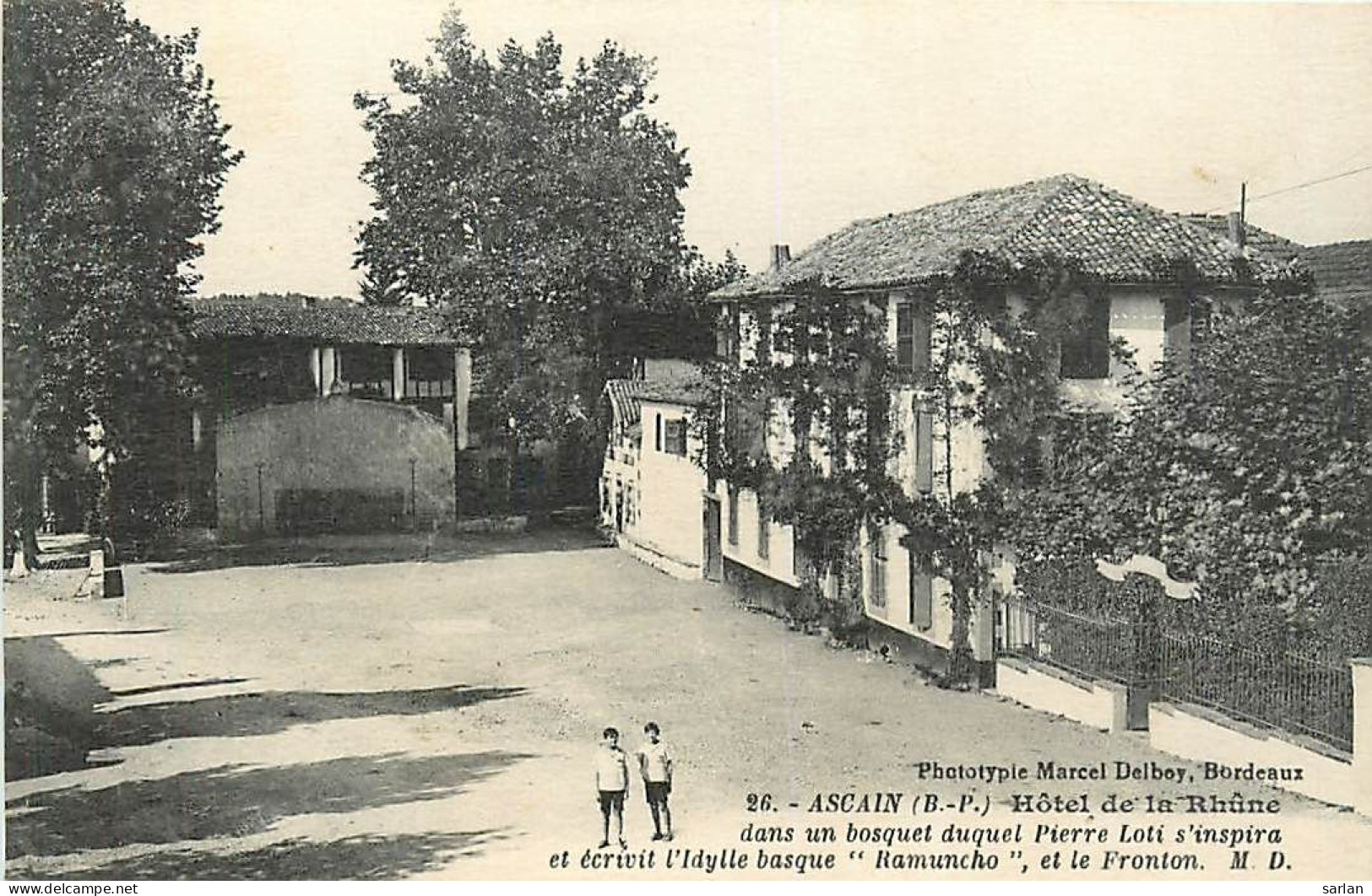 64 , ASCAIN , Hotel De La Rhûne Et Le Fronton , * 445 31 - Ascain