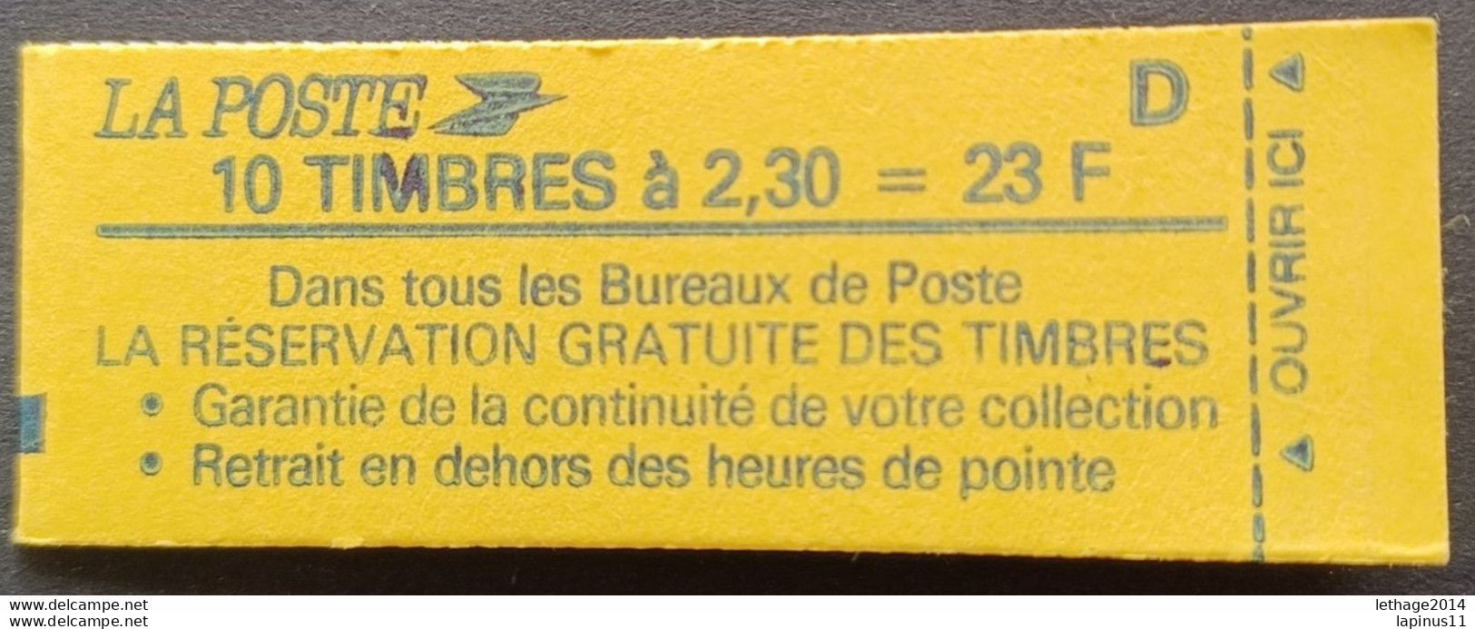 FRANCE LIVRET FRANCE CARNETS 1990 TYPE MARIANNE DE BRIAT YVERT 2614 - C 3 MNH COMPLETE - Personajes