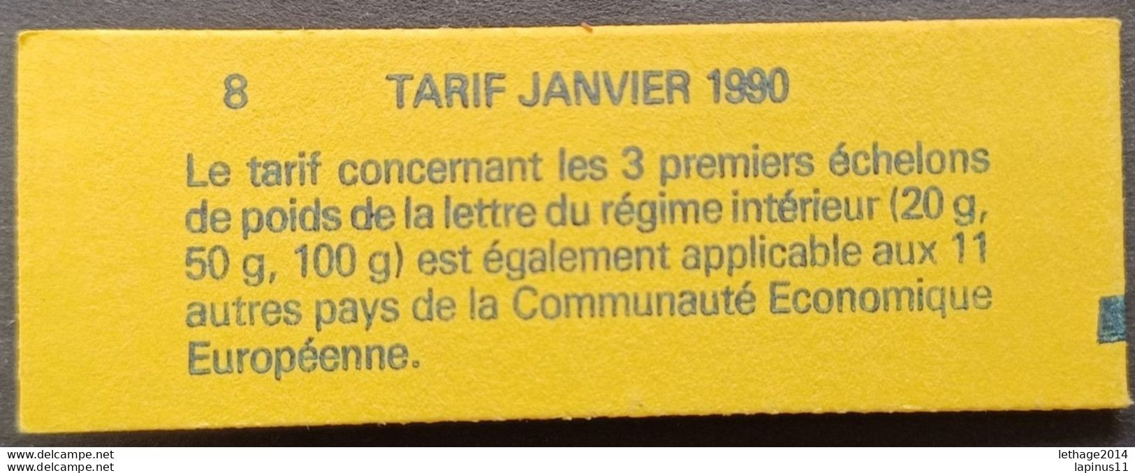 FRANCE LIVRET FRANCE CARNETS 1990 TYPE MARIANNE DE BRIAT YVERT 2614 - C 3 MNH COMPLETE - Personnages