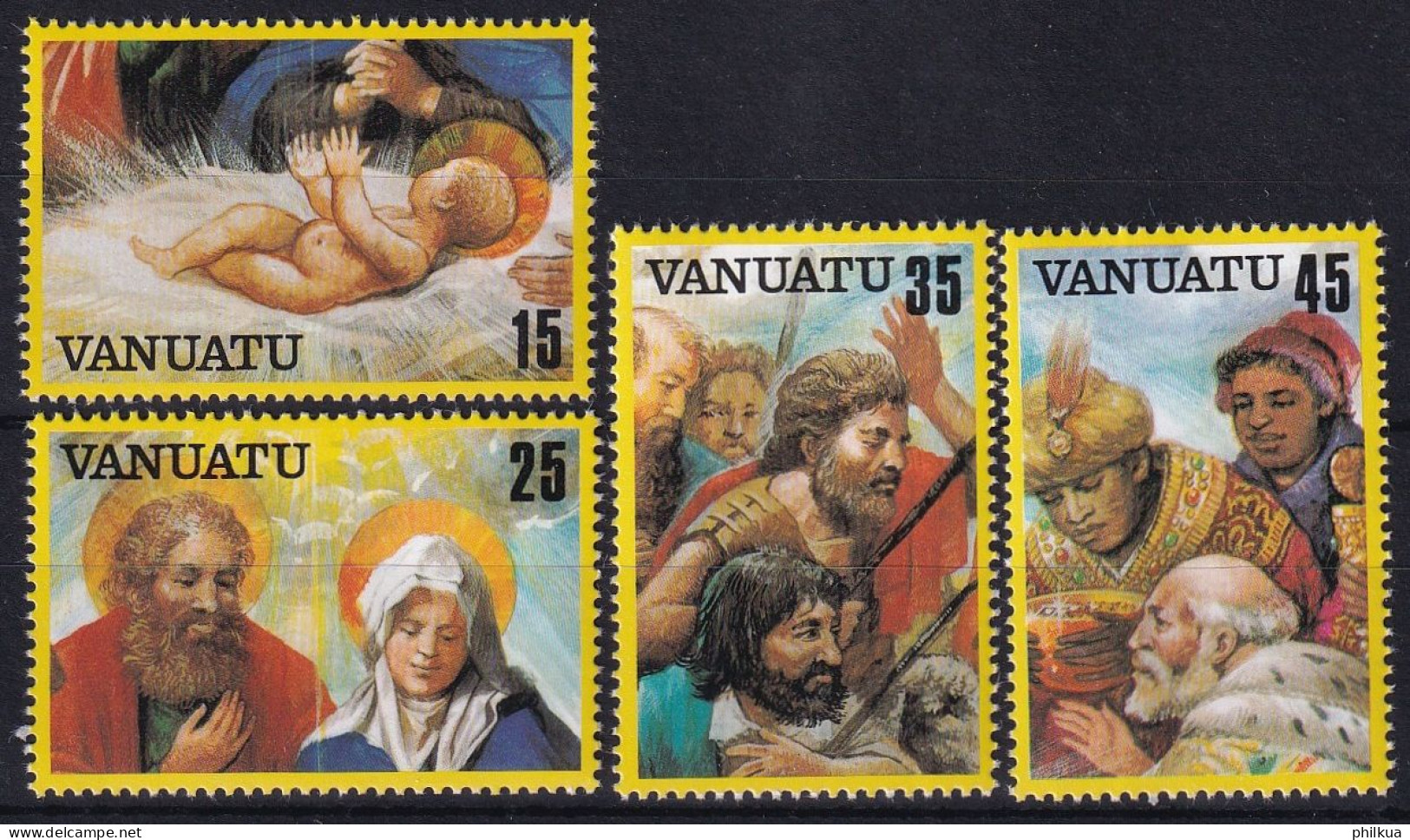 MiNr. 640 - 643  Vanuatu 1982, 15. Nov. Weihnachten - Postfrisch/**/MNH - Vanuatu (1980-...)