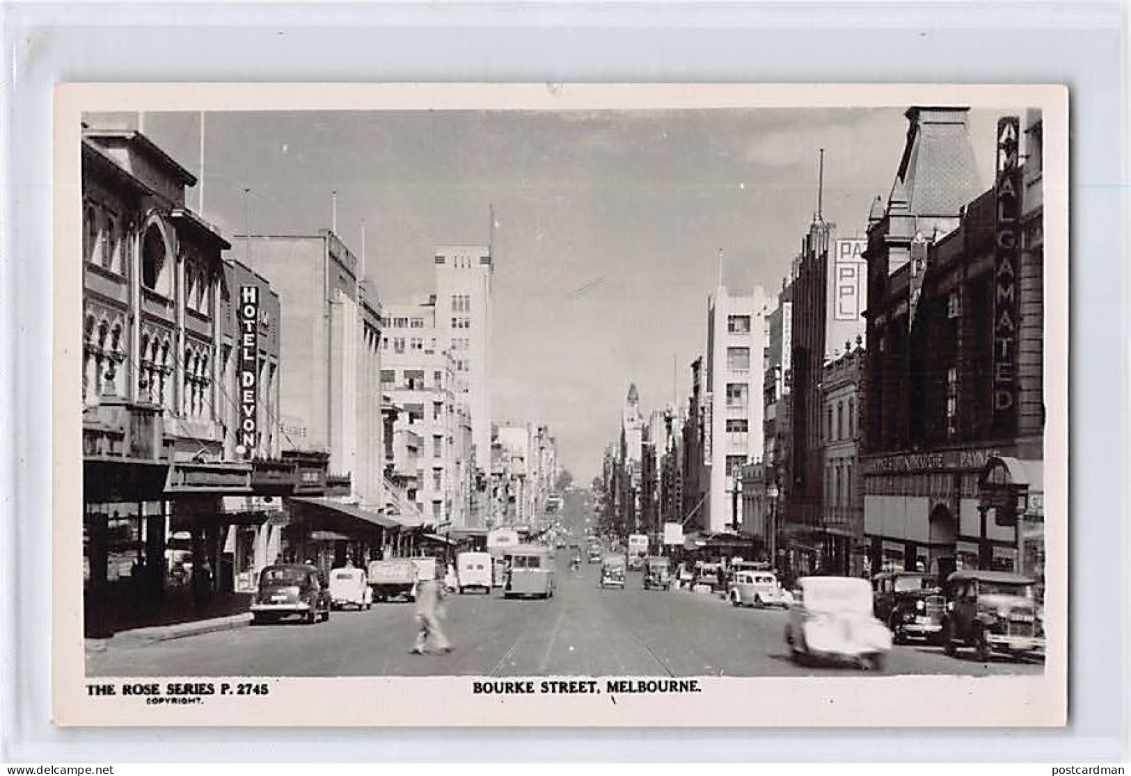 MELBOURNE (VIC) Bourke Street - Publ. The Rose Series 2745 - Melbourne