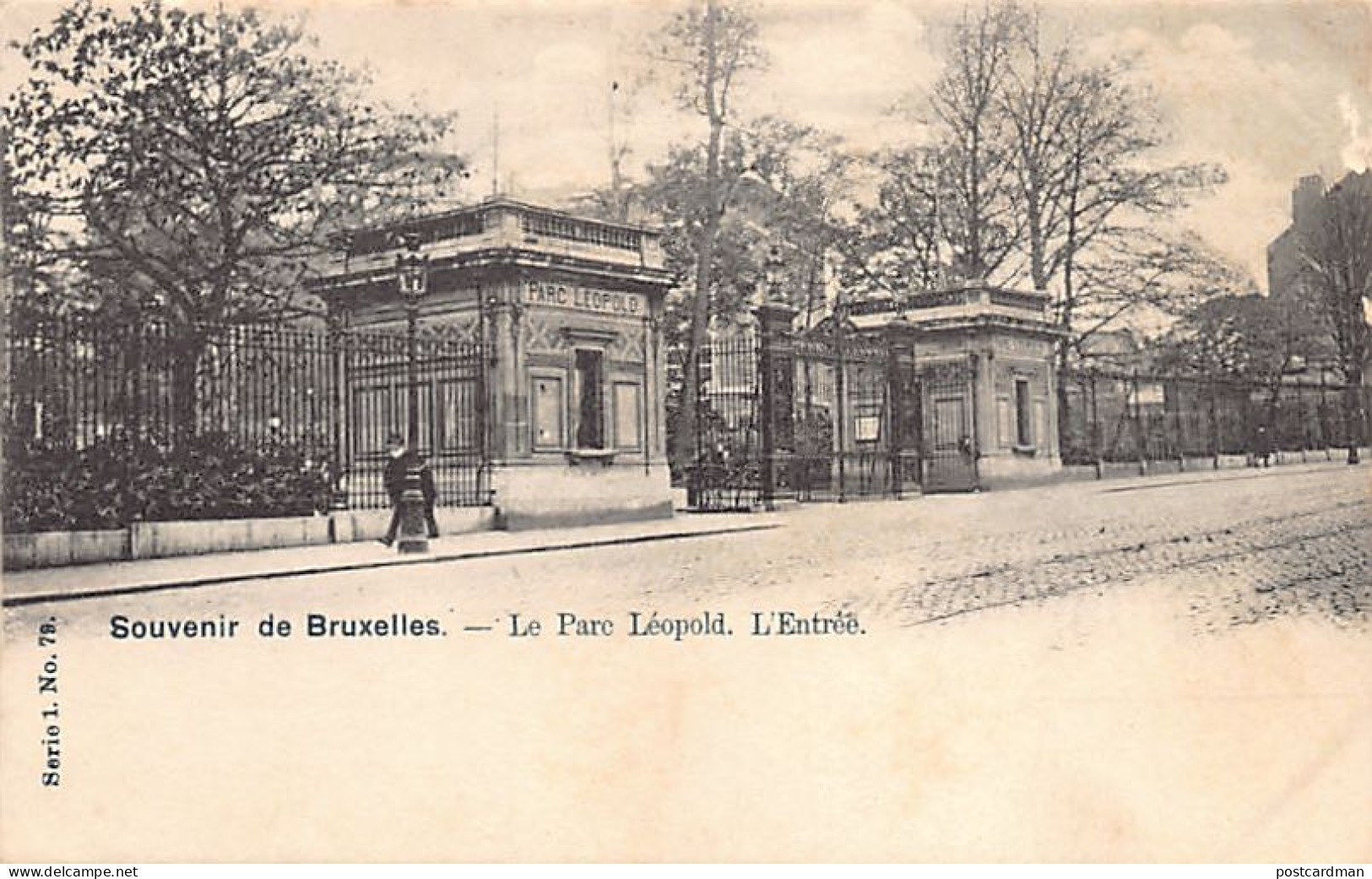 BRUXELLES - Le Parc Léopold - L'entrée - Ed. Vanderauwera Série 1 N. 79 - Bossen, Parken, Tuinen