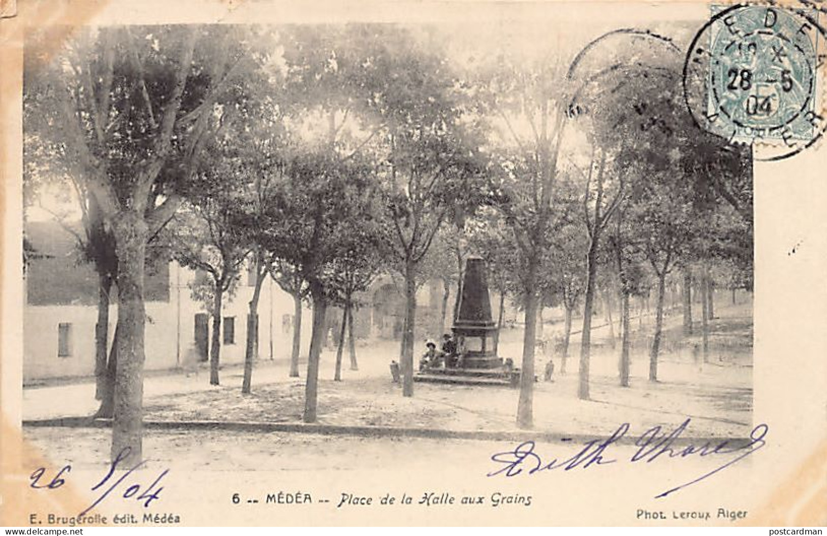 MÉDÉA - Place De La Halle Aux Grains - Phot. Leroux - Ed. E. Brugerolle 6 - Medea