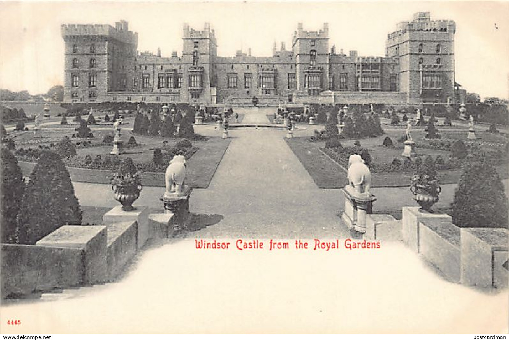 WINDSOR (Berks) Windsor Castle From The Royal Gardens - Publ. Stengel & Co. 4445 - Windsor Castle