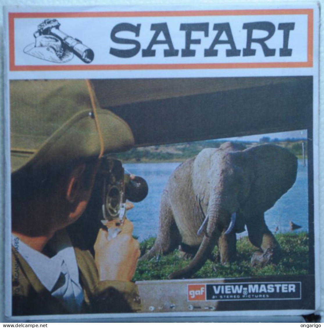 VIEW MASTER  ;  D 1271/72/73   SAFARI   :  POCHETTE ( RÉNOVÉ ) DE 3 DISQUES - Visionneuses Stéréoscopiques