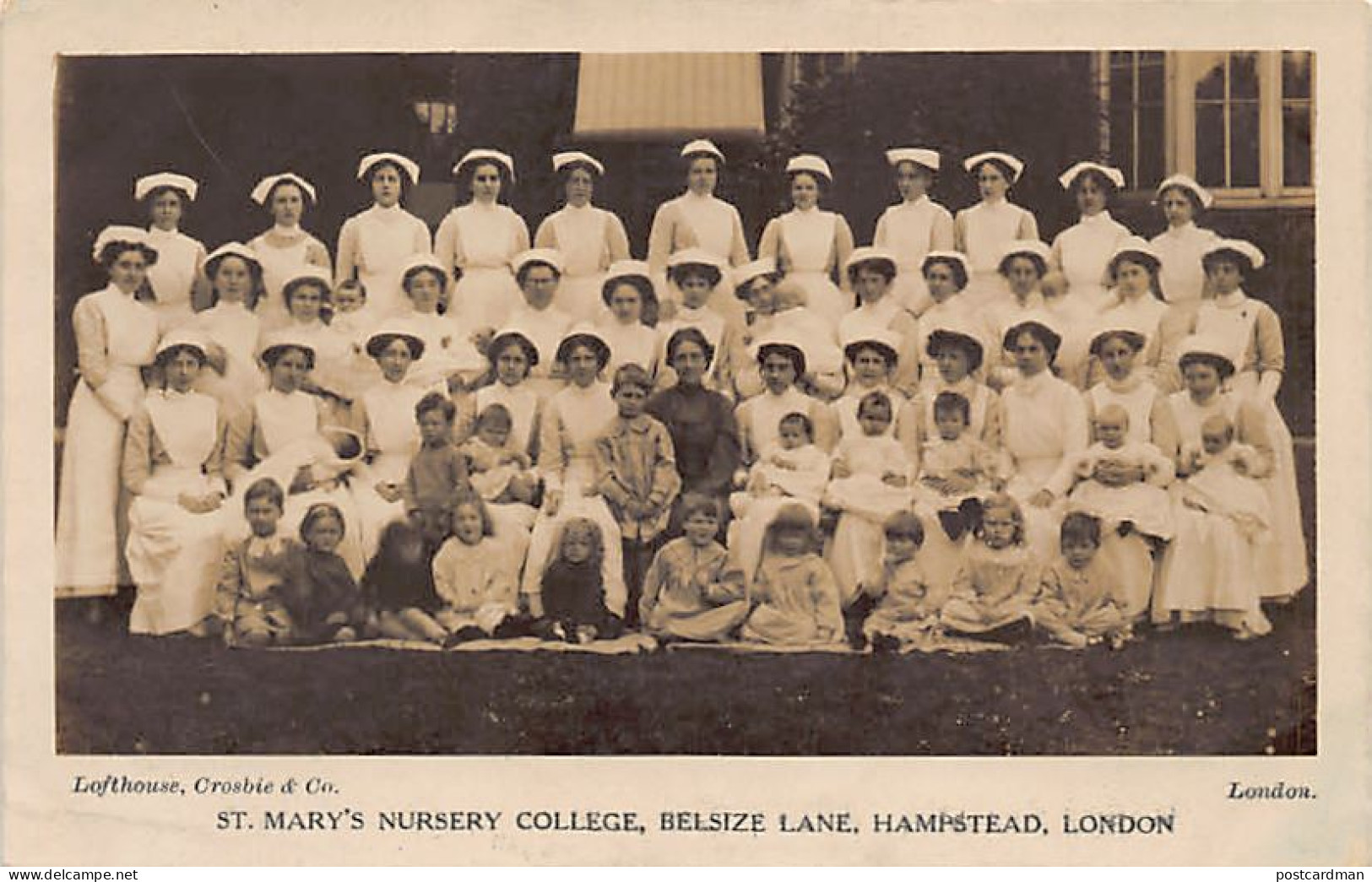 England - HAMPSTEAD (London) St. Mary's Nursery College, Belsize Lane - REAL PHOTO - London Suburbs