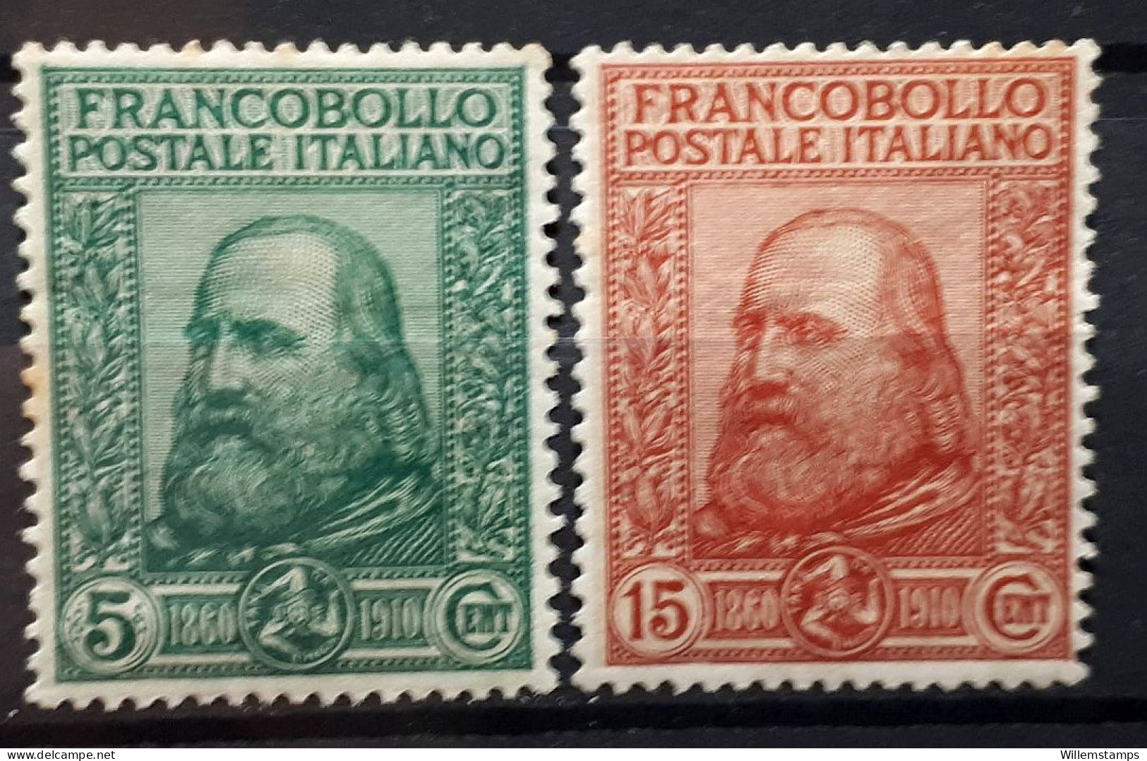 Italy 1910 Garibaldi MintH Michel Nrs 95-96 Sassone Nrs 87-88 (it-6-1) - Ongebruikt