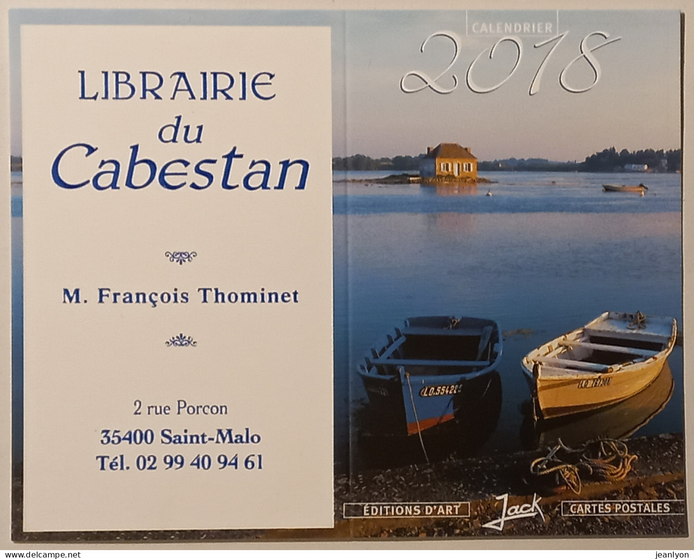 BARQUE PECHE / Librairie Cabestan à SAINT MALO - Calendrier Poche 2018 - Klein Formaat: 2001-...