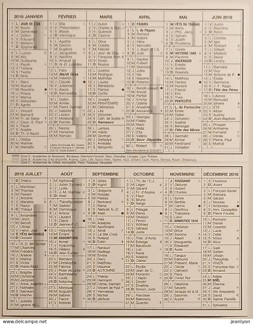 BARQUE PECHE / Librairie Cabestan à SAINT MALO - Calendrier Poche 2018 - Klein Formaat: 2001-...