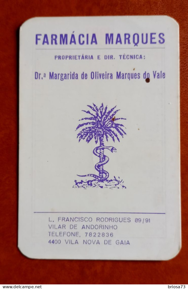 Calendrier De Poche  Pharmacie Marques. Portugal - Small : 1981-90