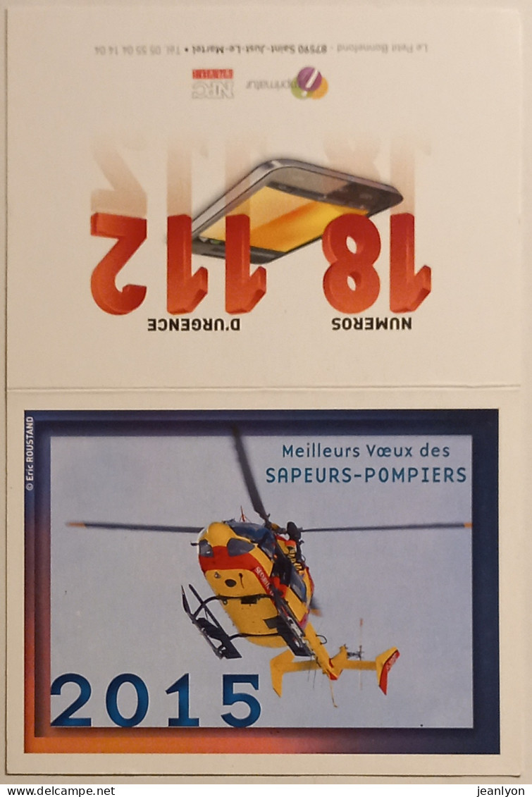 HELICOPTERE SAPEURS POMPIERS - Calendrier Poche 2015 - Petit Format : 2001-...