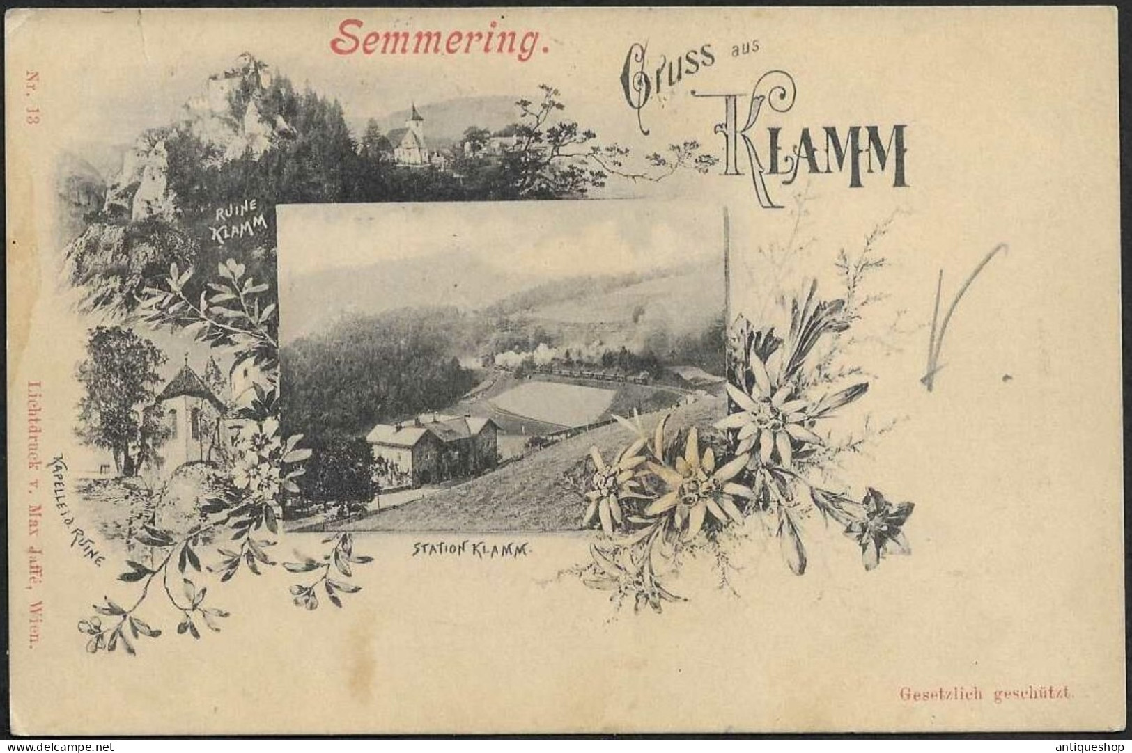 Austria-----Klamm (Semmering)-----old Postcard - Semmering