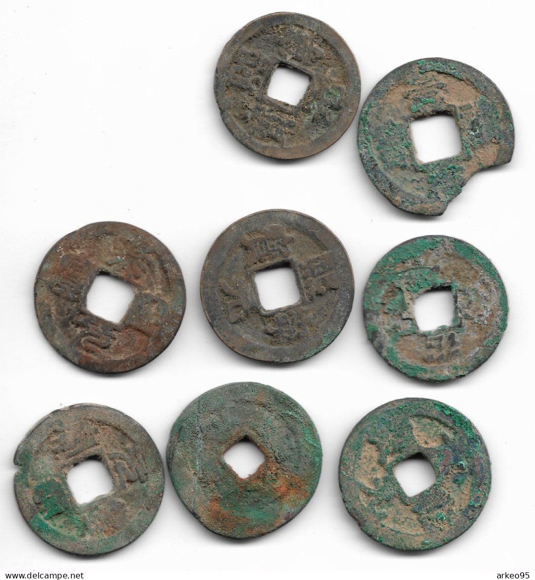 Lot De 8 Monnaies Chinoises Des Song Du Nord 960-1127 - Chinoises