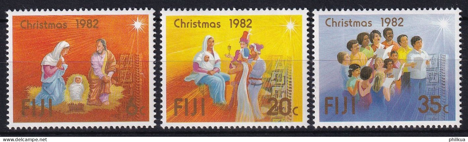 MiNr. 471 - 473 Fidschi-Inseln 1982, 22. Nov. Weihnachten - Postfrisch/**/MNH - Fiji (1970-...)