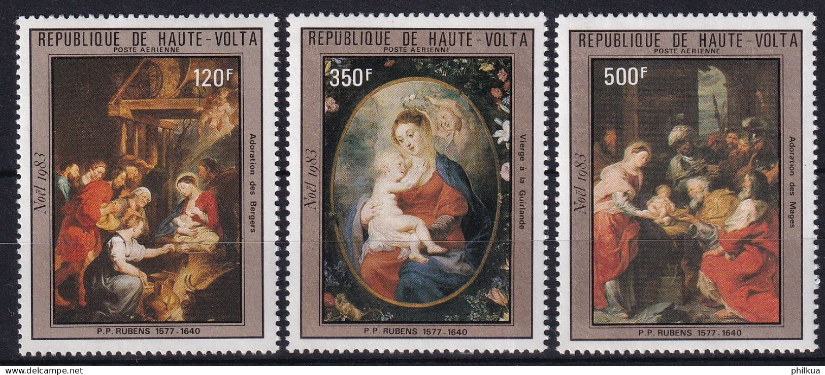 MiNr. 926 - 928 Obervolta 1983, 30. Dez. Weihnachten - Postfrisch/**/MNH - Upper Volta (1958-1984)