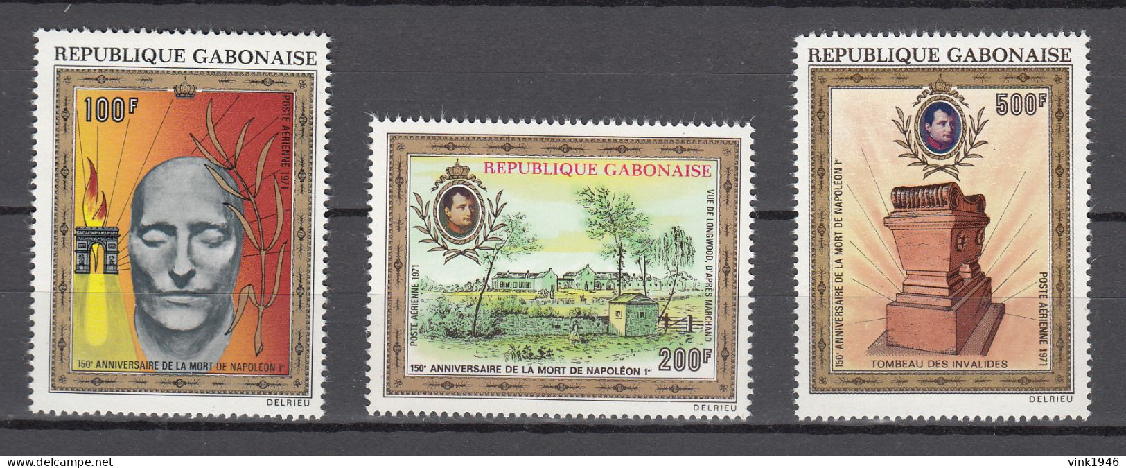 Gabon Gabonaise 1971,3V,Napoleon,MNH/Postfris(A4982) - Napoléon