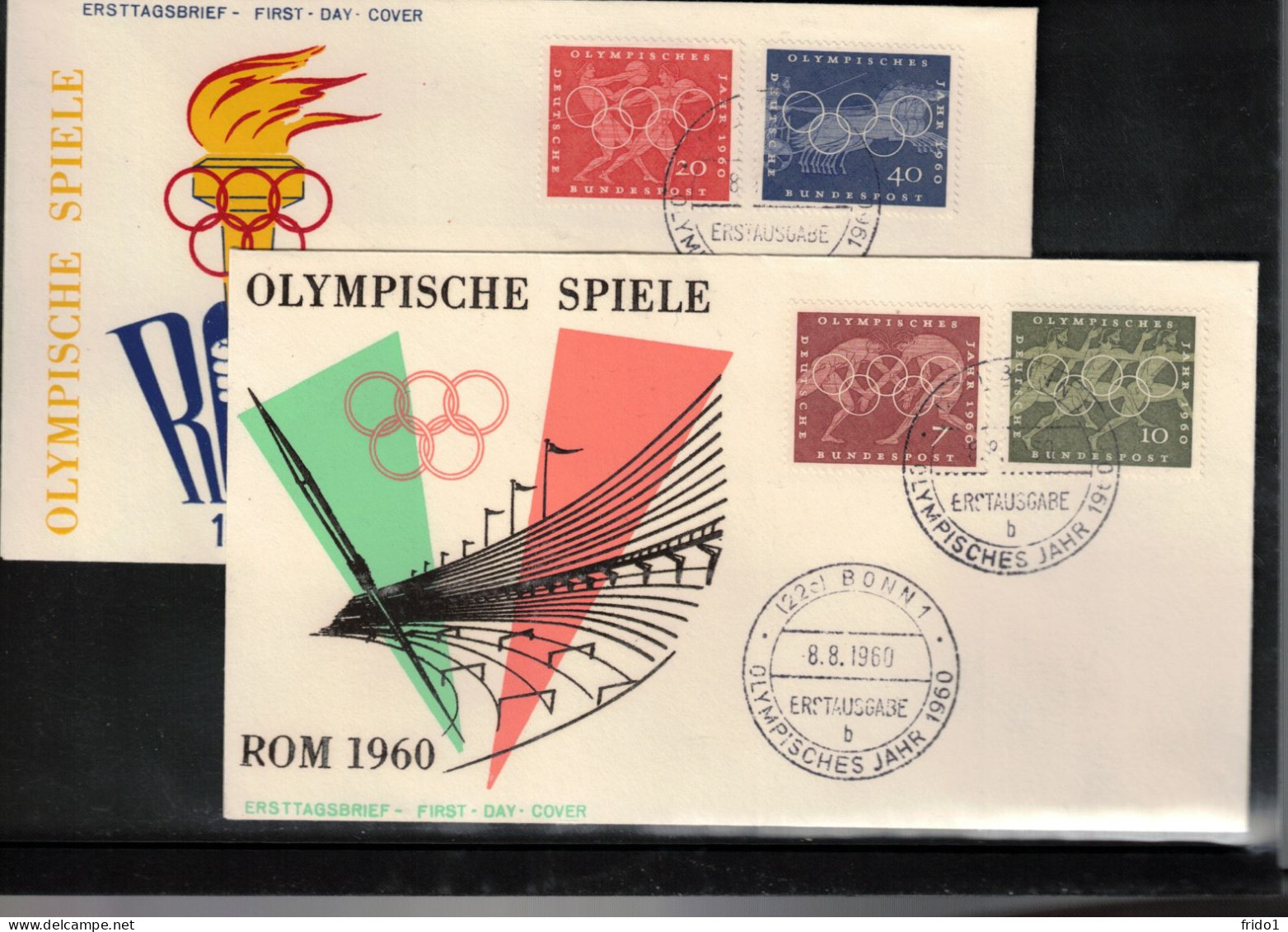 Germany 1960 Olympic Games Rome FDC - Estate 1960: Roma