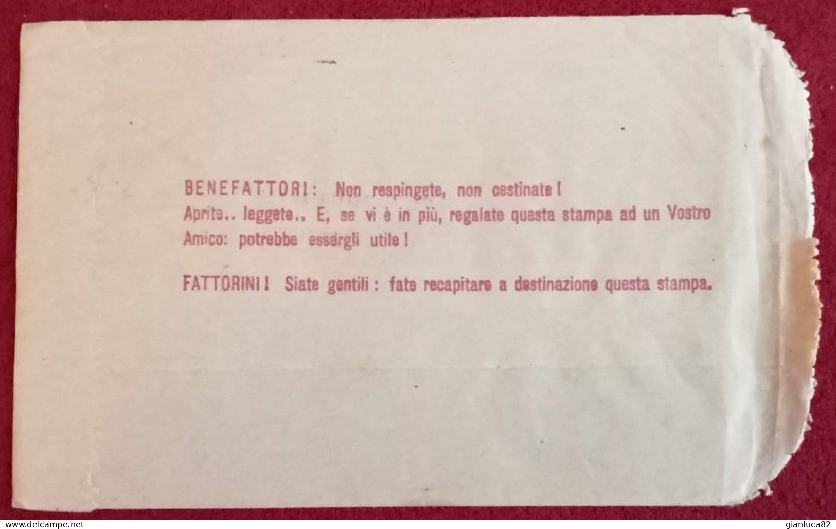 Busta 1958 Orfanotrofio S. Antonio Oria Brindisi Dest. Napoli Come Da Foto Con Timbro 31-1-1958 Araldo Di S. Antonio - Italie