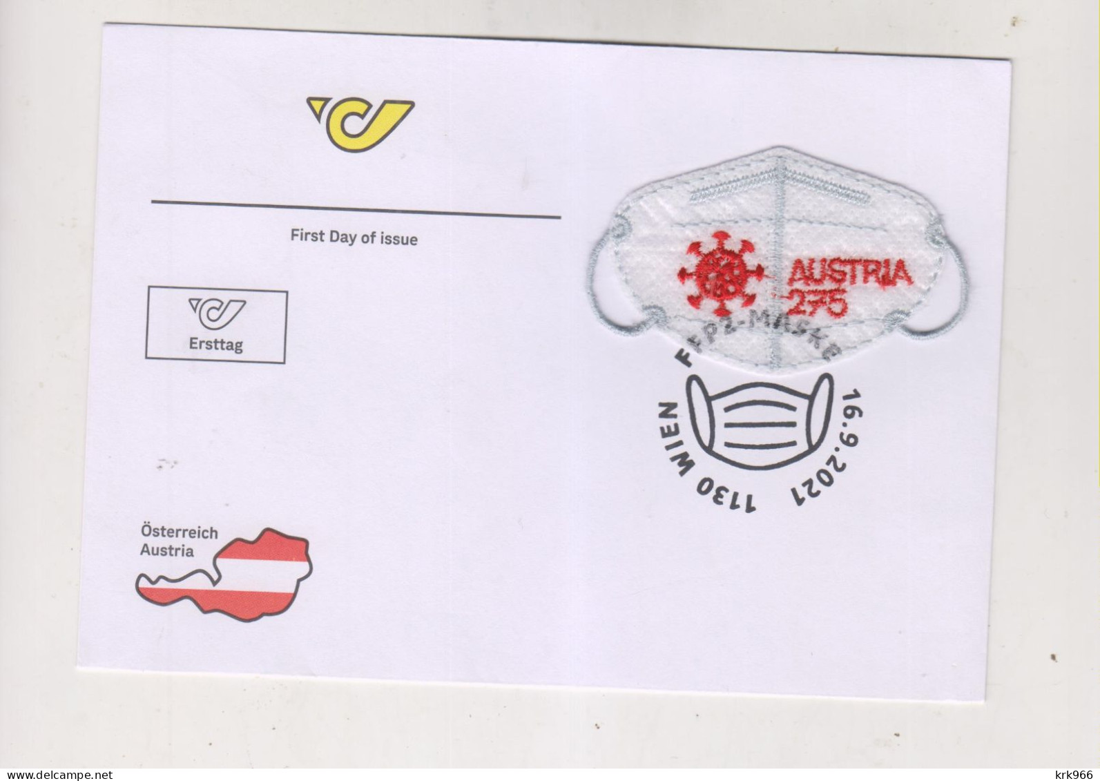 AUSTRIA  2021 FDC Cover COVID - Cartas & Documentos