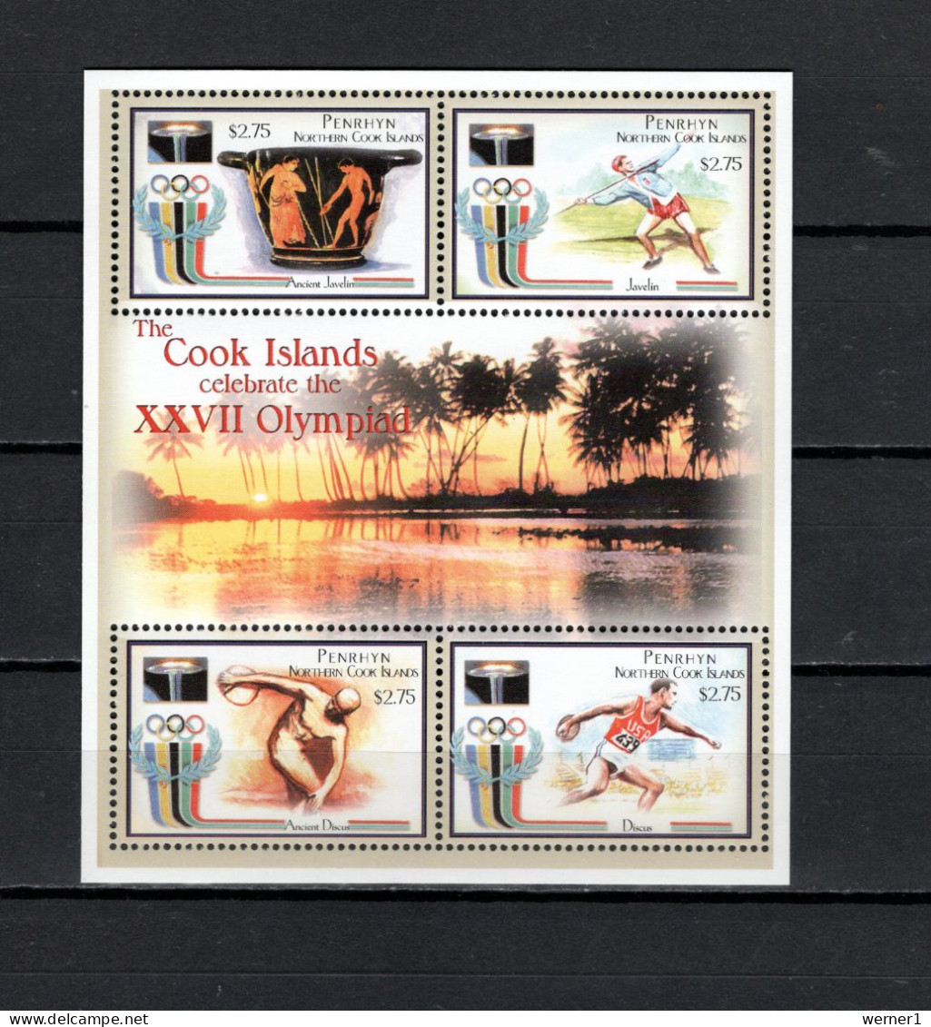 Penrhyn 2000 Olympic Games Sydney Sheetlet MNH - Sommer 2000: Sydney